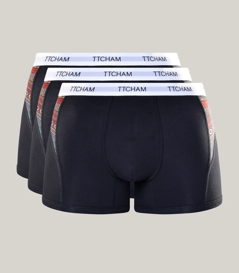 3er-Pack Boxershorts Herren mit Print – Urban Tribe Afro Design | TTCHAM Unterwäsche Baumwolle