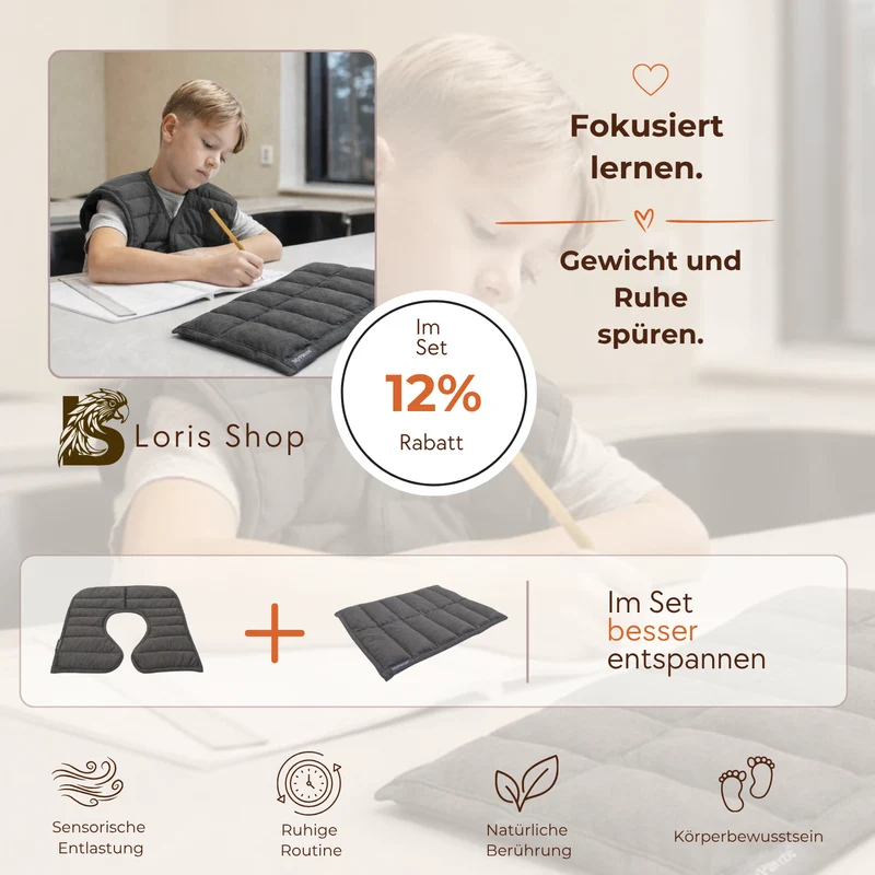 Sensorik‑Gewichtsdecken Bundle – Für Ruhe, Fokus & Körperwahrnehmung